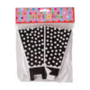 Black Popcorn Cups 10CM - 10PCS
