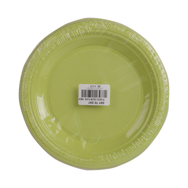 Green Plastic Plate 7inch - 20PCS