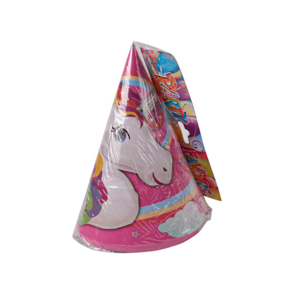 Unicorn Party Paper Cap 20CM - 6PCS