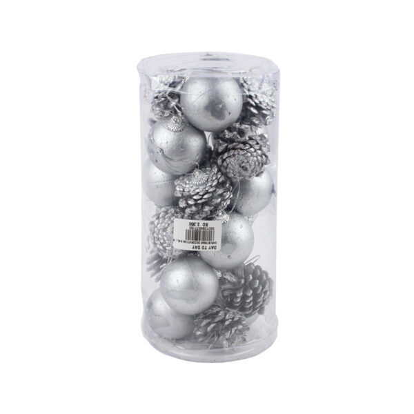 Christmas Ball With Pine Corn Box