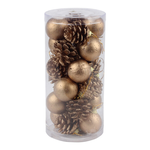 Christmas Ball With Pine Corn Box