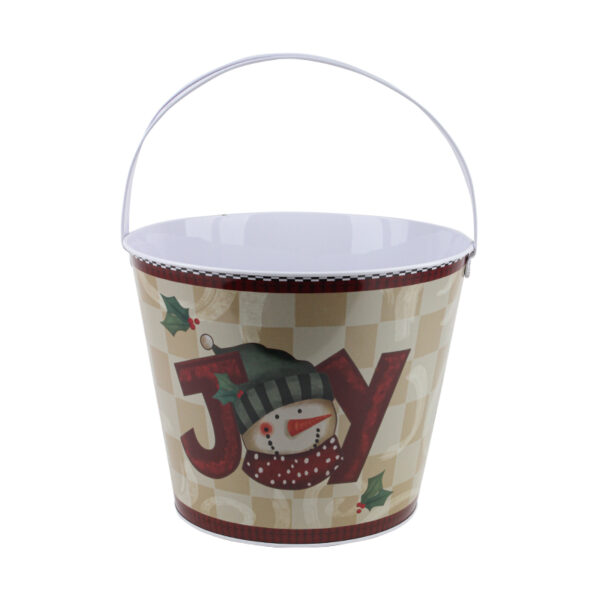 Christmas Metal Bucket (23x18.5)