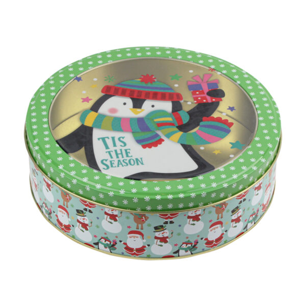 Christmas Metal Round Box