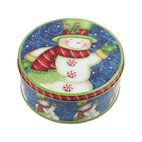 Christmas Metal Round Box