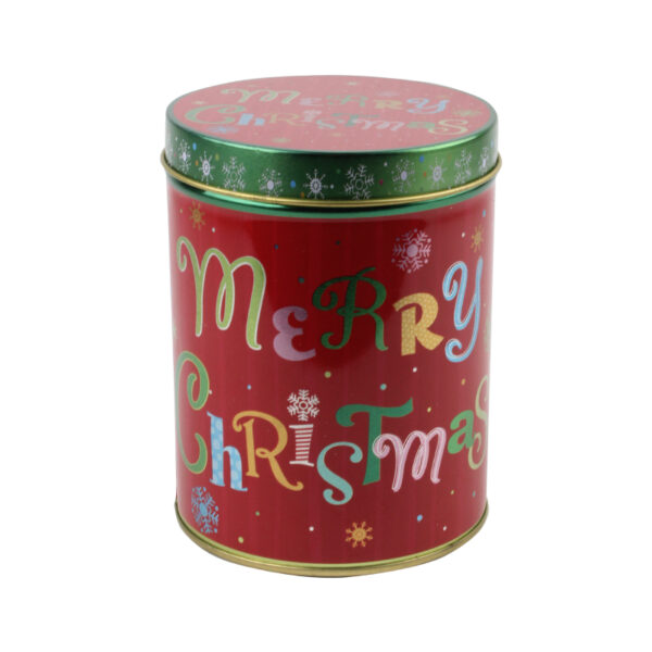 Christmas Metal Box Round