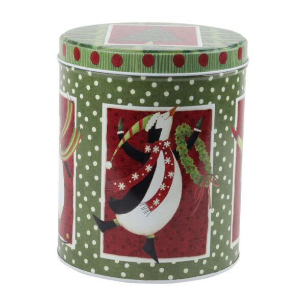 Christmas Metal Box Round