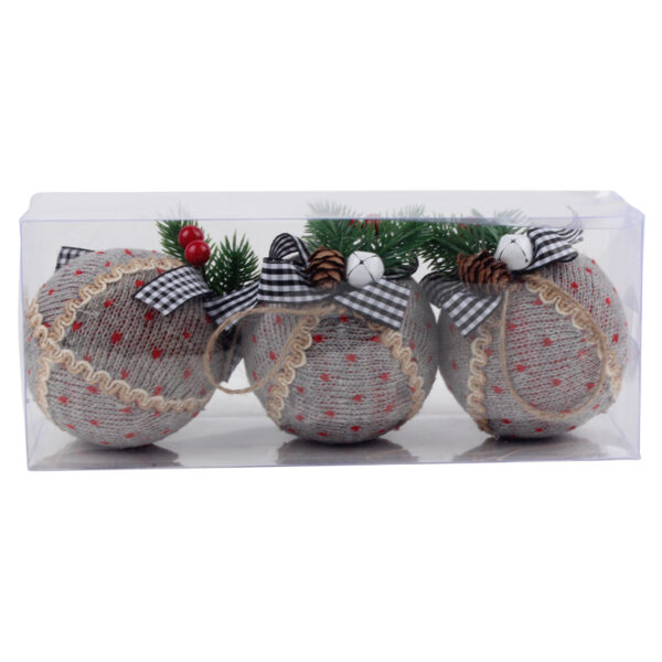 Christmas 3pcs Plaid Fabric