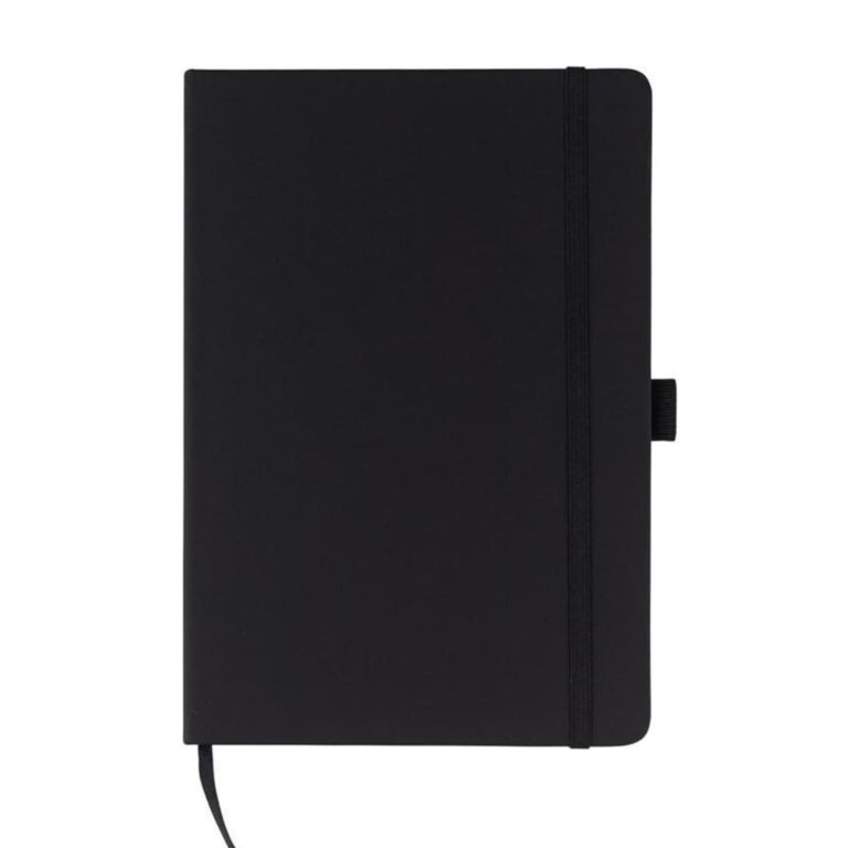 JURSI - Giftology A5 PU Notebook with Pen Loop - Black (1)