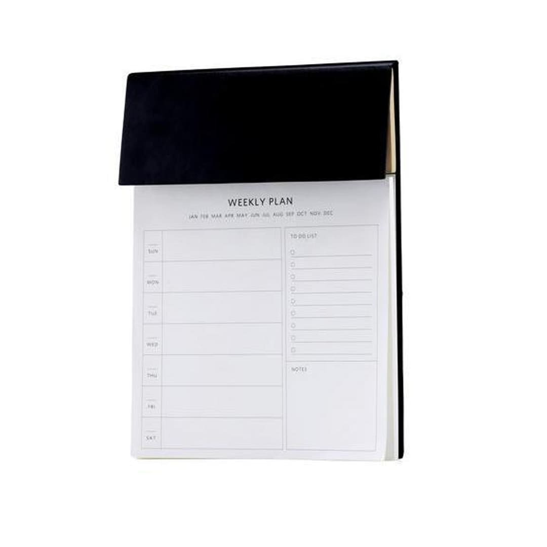 ACERRA - A4 Weekly Desk Planner with Pen, Ruler and U-clips - Image 2