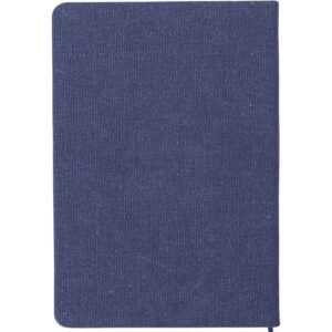 ADANA - Santhome Recycled Canvas A5 Hard Cover Notebook with PU Pocket - Navy