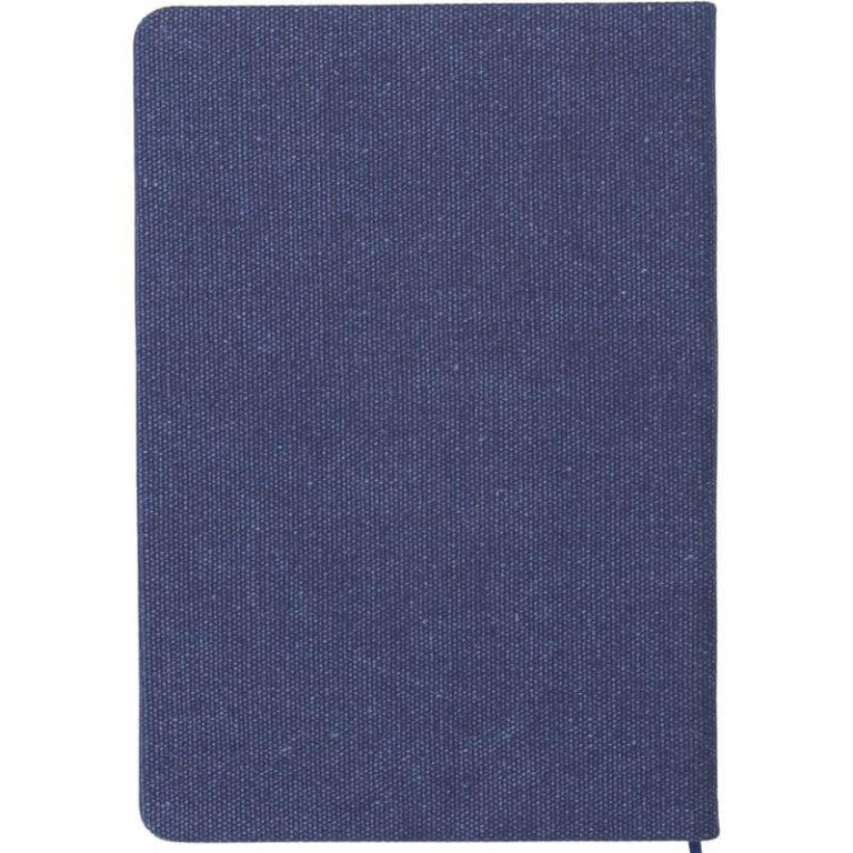 ADANA-Santhome-Recycled-Canvas-A5-Hard-Cover-Notebook-with-PU-Pocket-Navy