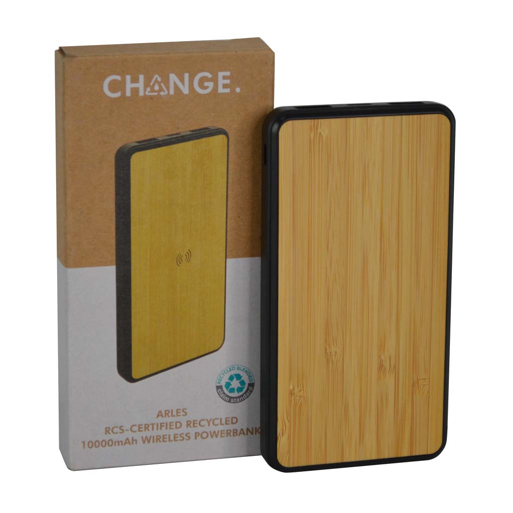 ARLES - CHANGE Collection RCS Recycled 10000mAh Wireless Powerbank - الصورة 5
