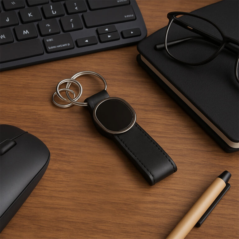 BELMONTE-PU-Metal-Keychain