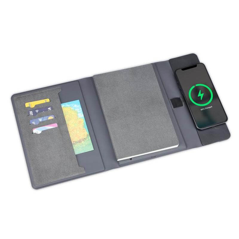 BERGMUND - Santhome 10000mAh Mag Wireless Powerbank Portfolio - Black - الصورة 3