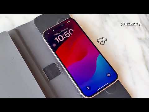 BERGMUND - Santhome 10000mAh Mag Wireless Powerbank Portfolio - Black - الصورة 10