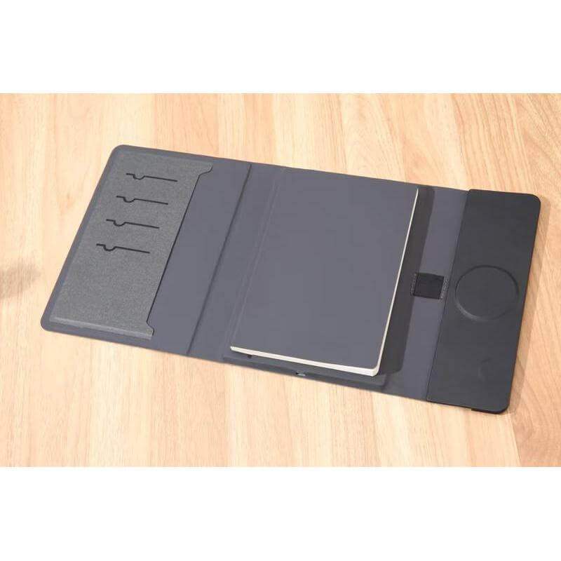 BERGMUND - Santhome 10000mAh Mag Wireless Powerbank Portfolio - Black - الصورة 5