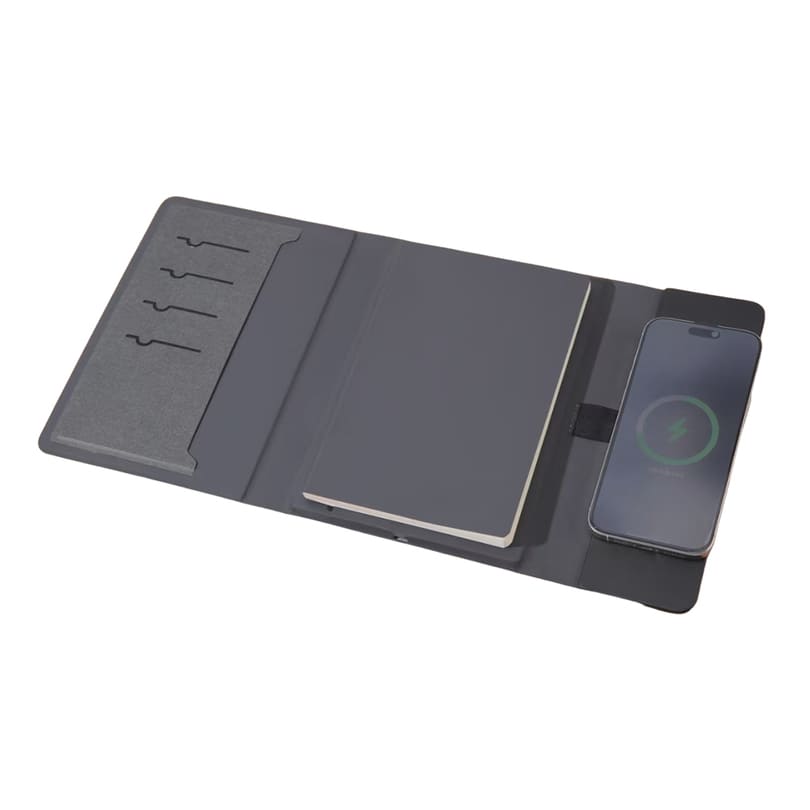 BERGMUND - Santhome 10000mAh Mag Wireless Powerbank Portfolio - Black - الصورة 9