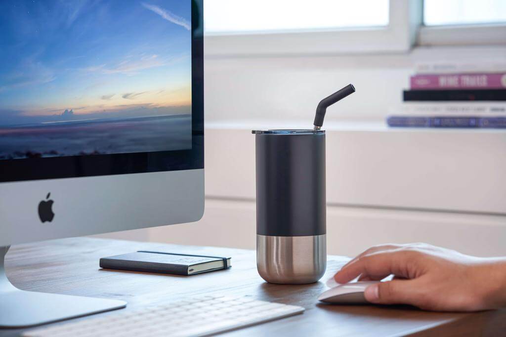 BORCULO - CHANGE Collection Insulated Tumbler with Reusable Straw - Black - الصورة 2