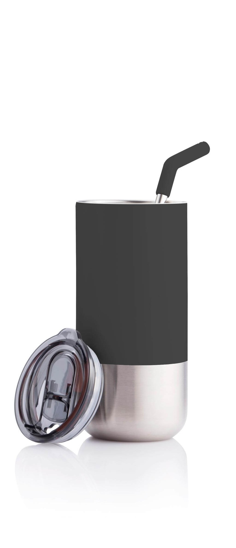 BORCULO - CHANGE Collection Insulated Tumbler with Reusable Straw - Black - الصورة 3