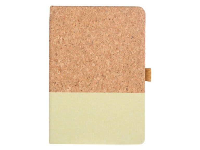 BORSA-eco-neutral-A5-Cork-Fabric-Hard-Cover-Notebook-and-Pen-Set-Green