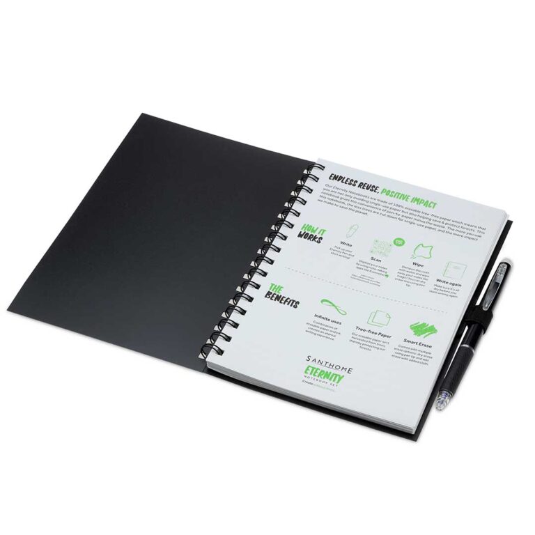 ETERNITY-Santhome-Erasable-Notebook-Pen-Set-Black