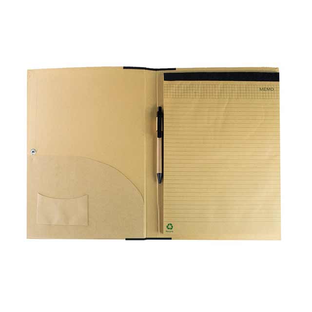 Eco-neutral-Sorbus-A4-Folder-With-Pen-Black