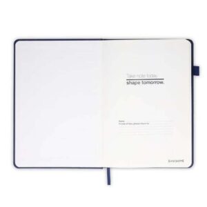 FAROE - Santhome A5 PU Hard Cover Notebook with Pen Loop - Navy Blue