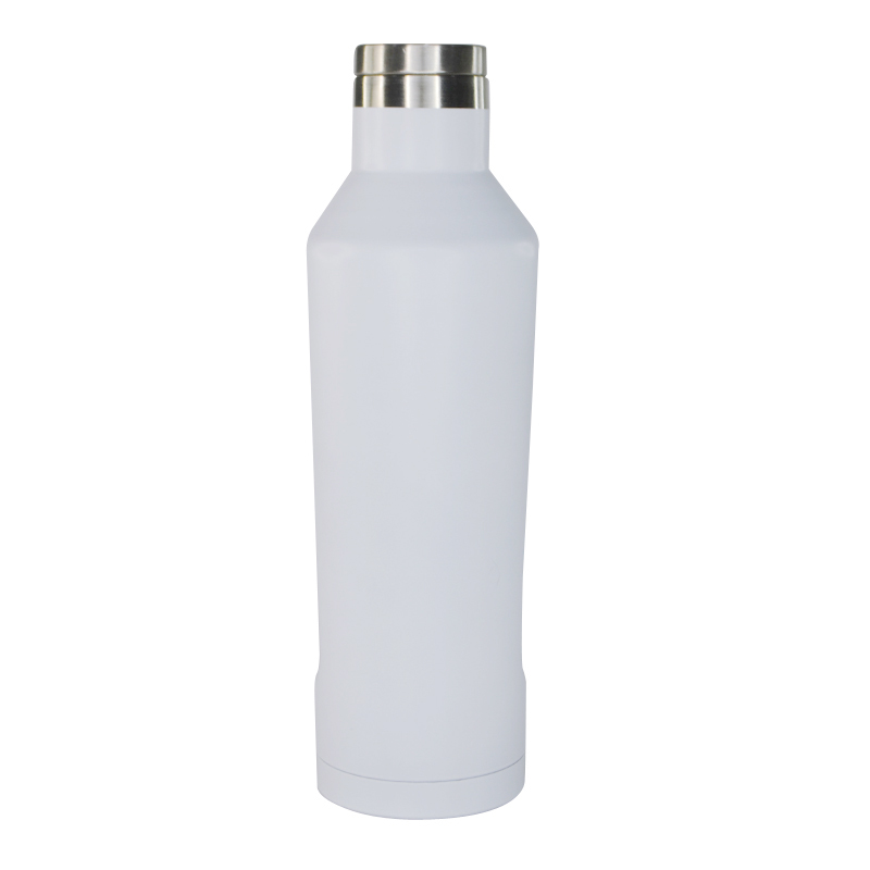 GALATI - Hans Larsen Double Wall Stainless Steel Water Bottle - White - Image 3
