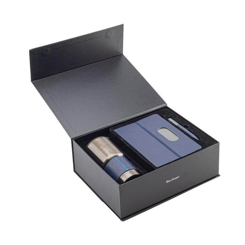 GIESSEN-Hans-Larsen-Gift-Set-of-Tumbler-Notebook-and-Pen-Blue-