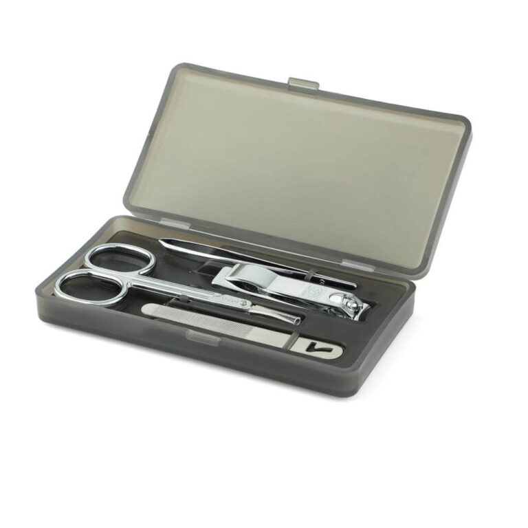 GLINA-Premium-Grooming-Manicure-Set-Silver