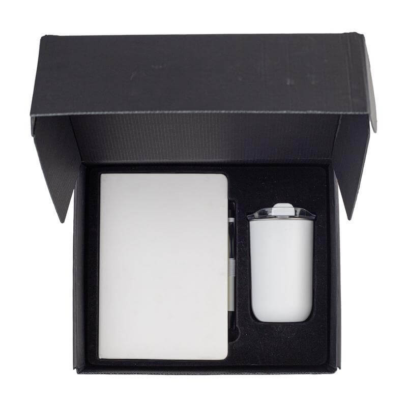 HEVIZ - Giftology Set of Tumbler, A5 Notebook and Pen - White - Image 4