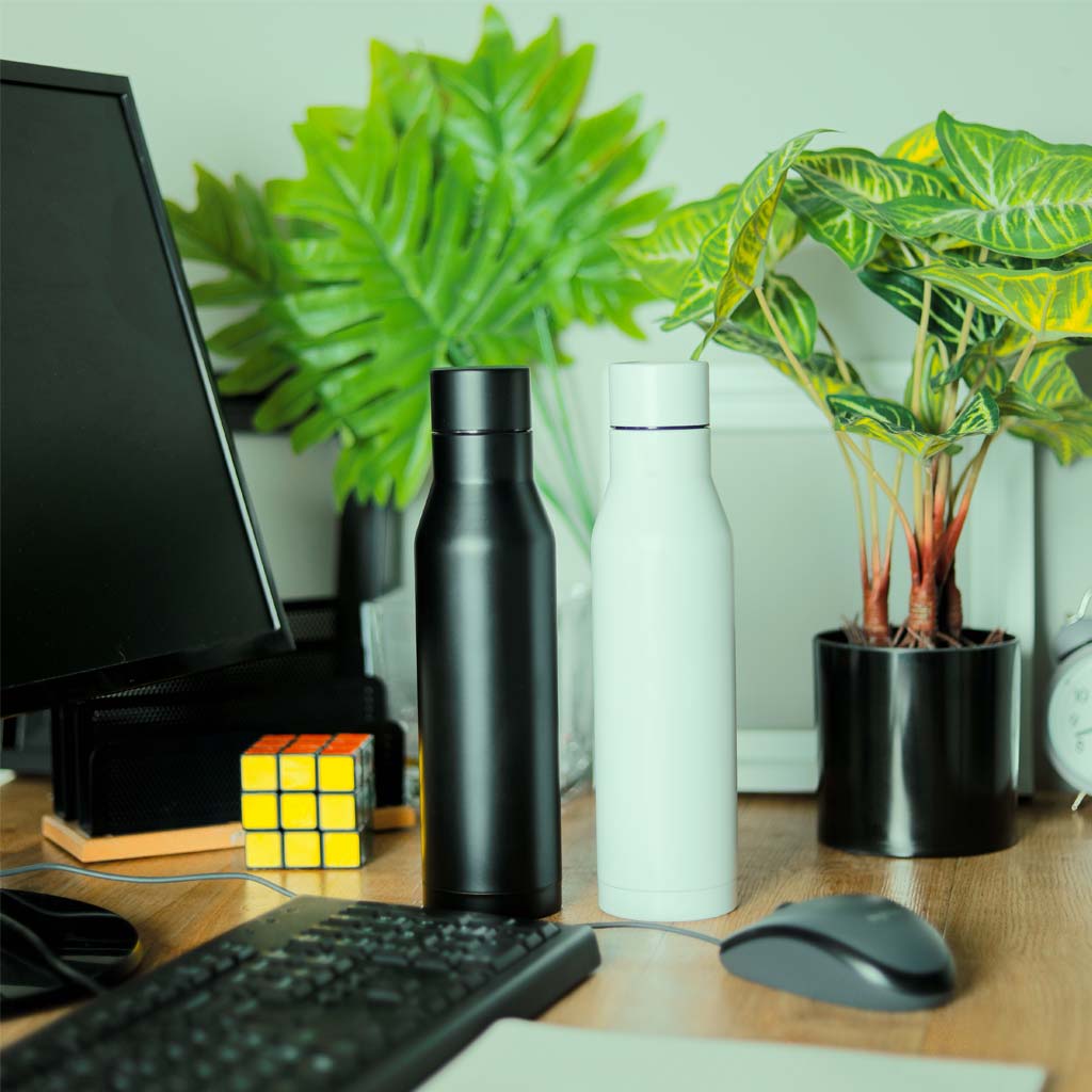 HUNFELD - CHANGE Collection SS Double Wall Water Bottle - White - Image 4