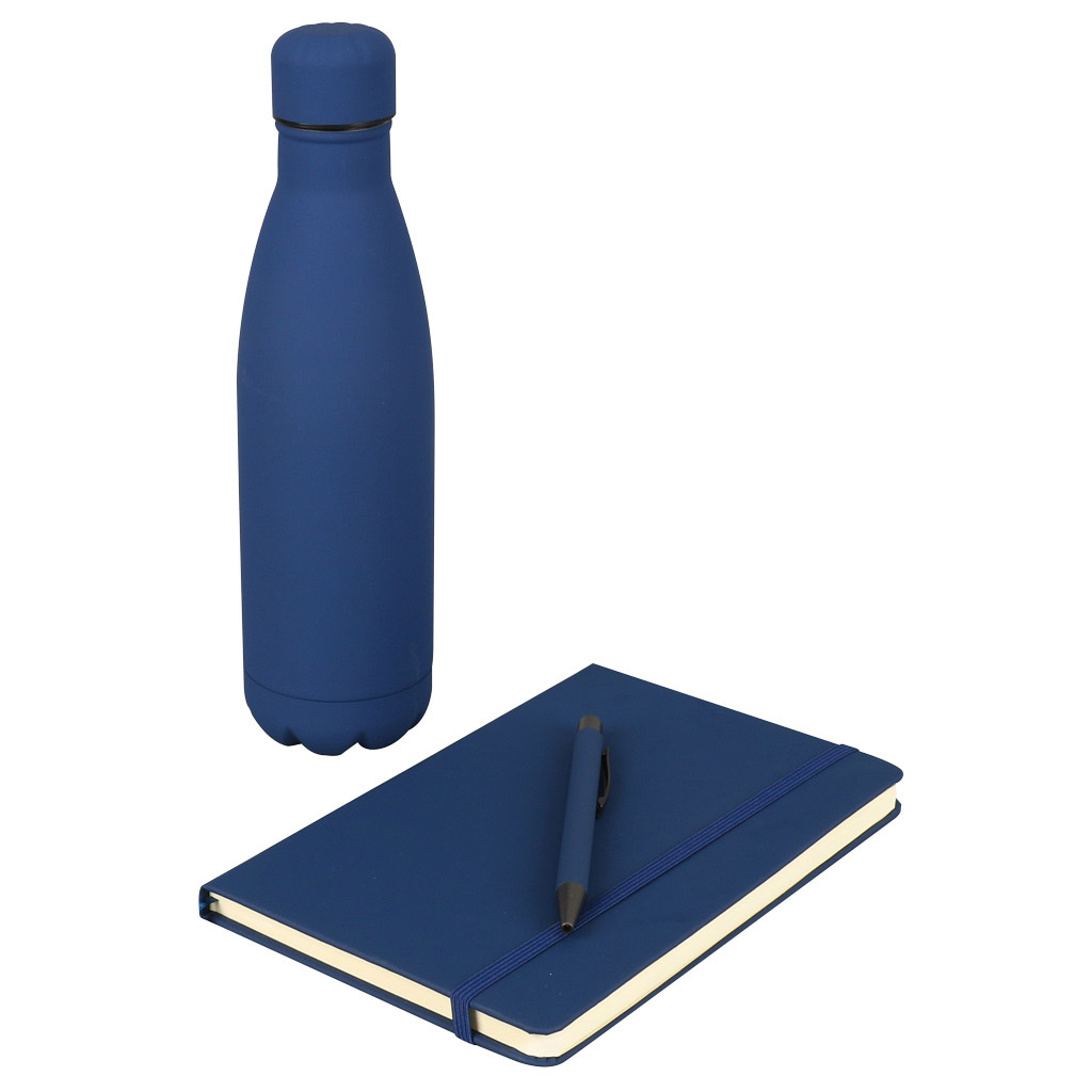 LAUTA-Giftology-Set-of-Stainless-Bottle-Notebook-and-Pen-Blue