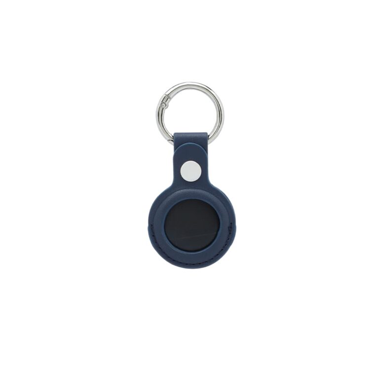 LEEVI-Santhome-PU-Keychain-with-Santhome-Tag-pocket-Navy-Blue