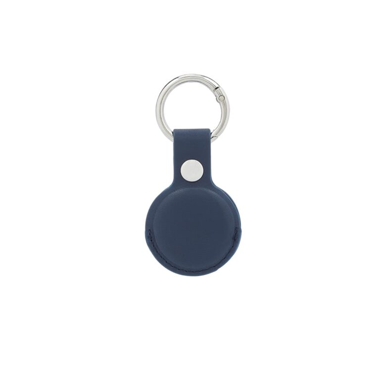 LEEVI-Santhome-PU-Keychain-with-Santhome-Tag-pocket-Navy-Blue