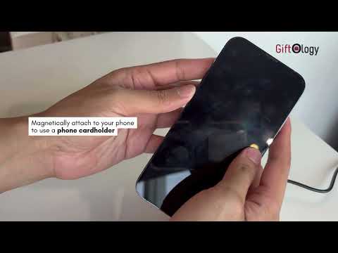 MAG3 - Giftology 3-in-1 Magnetic Wireless Charger Card Holder - Black - Image 12