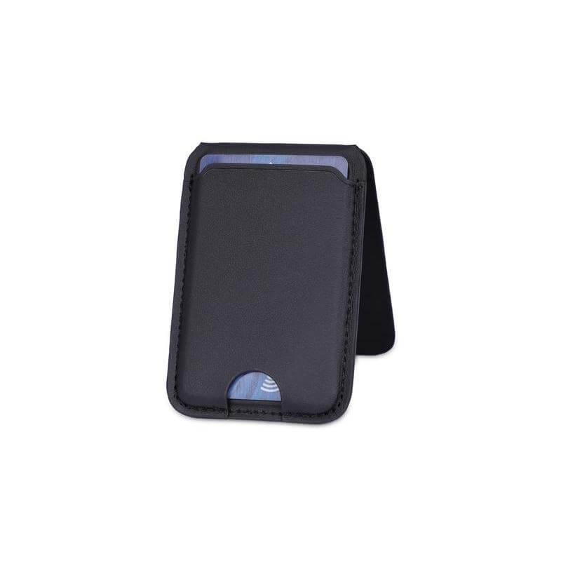 MAG3 - Giftology 3-in-1 Magnetic Wireless Charger Card Holder - Black - Image 3
