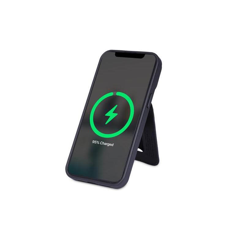 MAG3 - Giftology 3-in-1 Magnetic Wireless Charger Card Holder - Black - Image 5