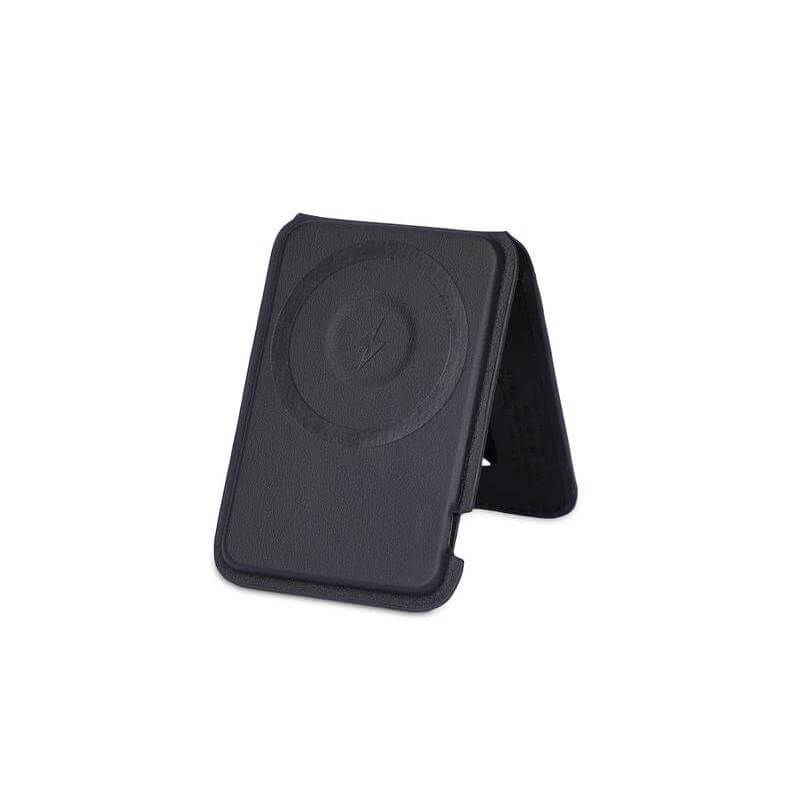 MAG3 - Giftology 3-in-1 Magnetic Wireless Charger Card Holder - Black - Image 7