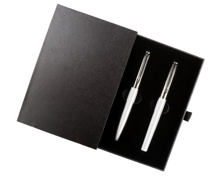 NORA-Gift-Set-of-Roller-and-Ball-Pen-White