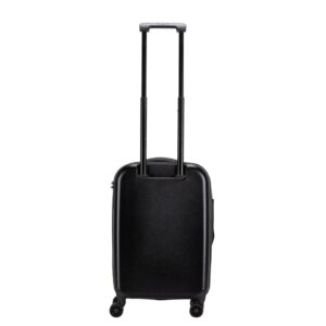 ROSTOCK - SANTHOME Foldable Cabin Trolley Bag - Black Matt Finish