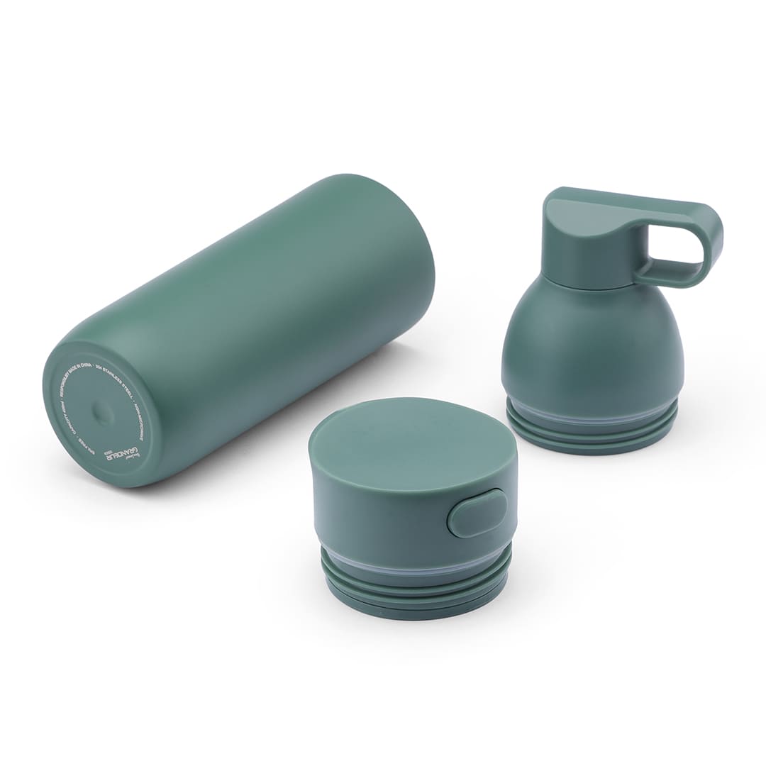 RUVO - CHANGE ZERO 2-in-1 Modular Hydration Gift Set - Dark Green - Image 4