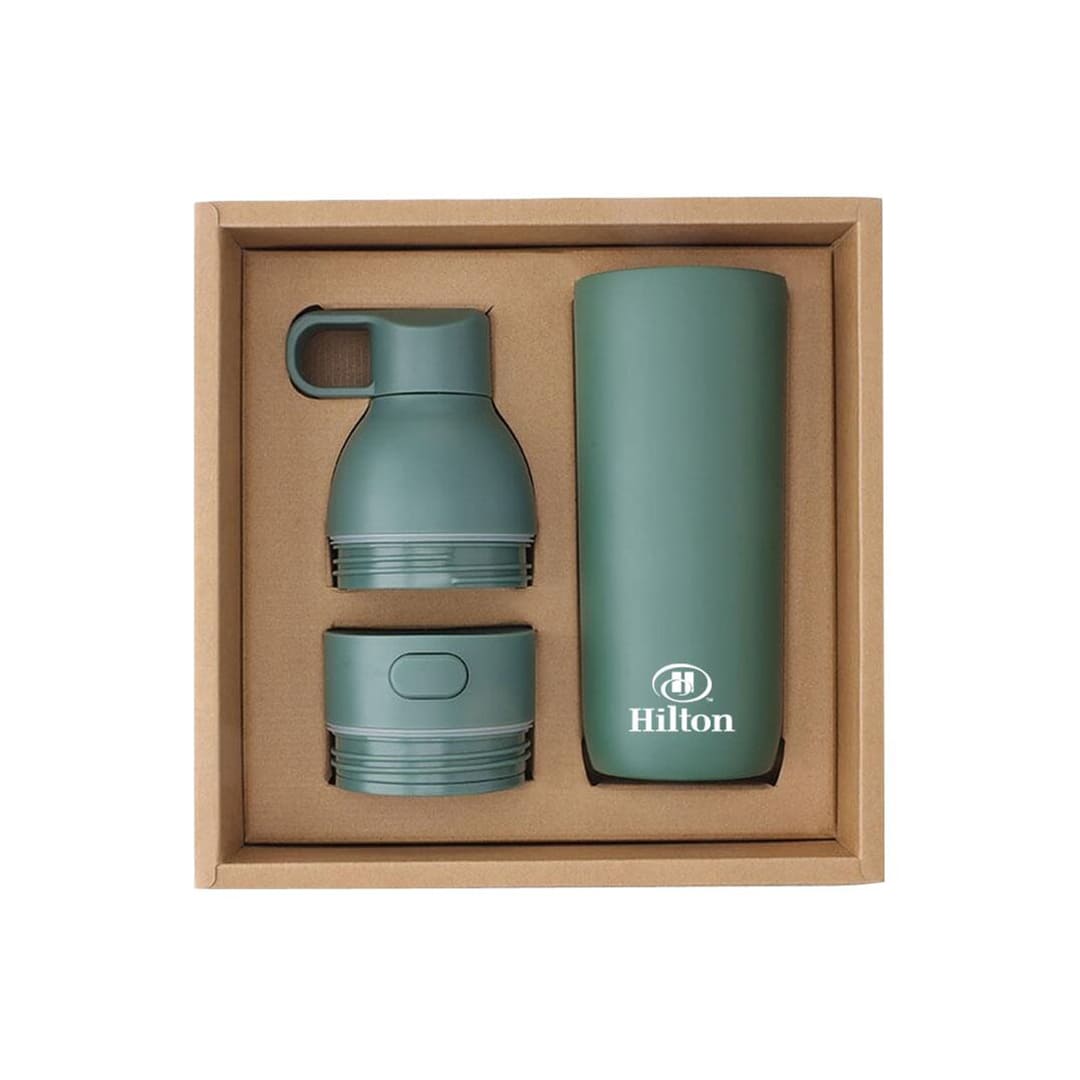 RUVO - CHANGE ZERO 2-in-1 Modular Hydration Gift Set - Dark Green - Image 9