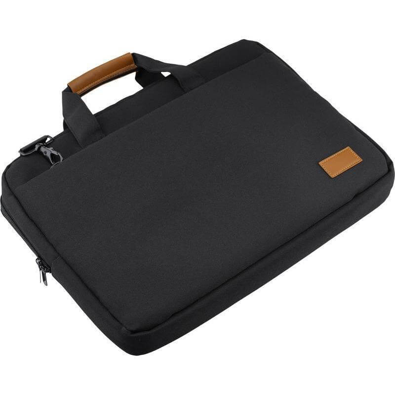 SLOTEN - Santhome® 15" Laptop Bag - Black/Tan - الصورة 6