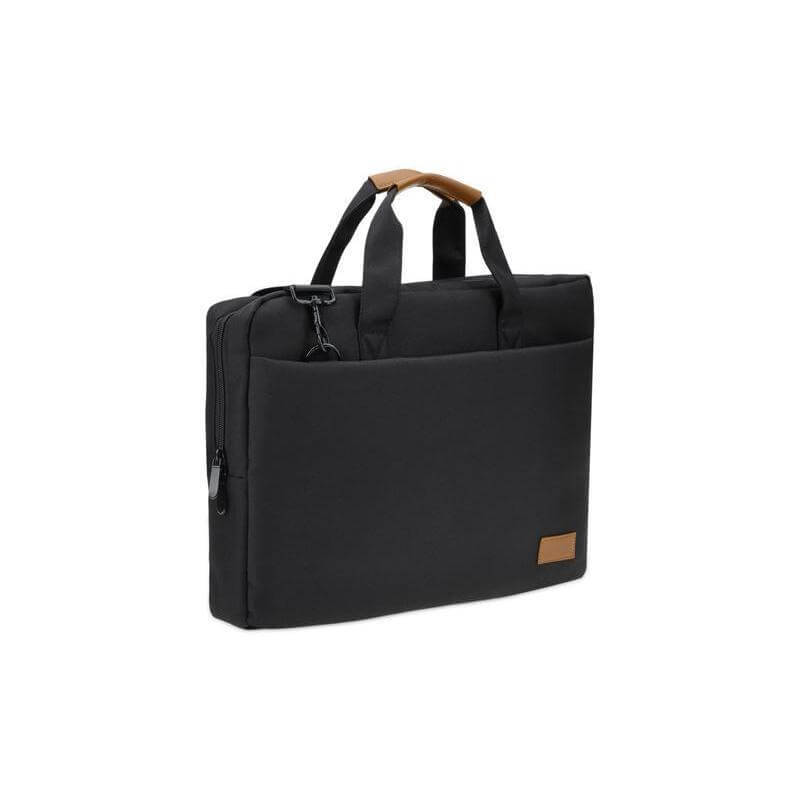 SLOTEN - Santhome® 15" Laptop Bag - Black/Tan - الصورة 7