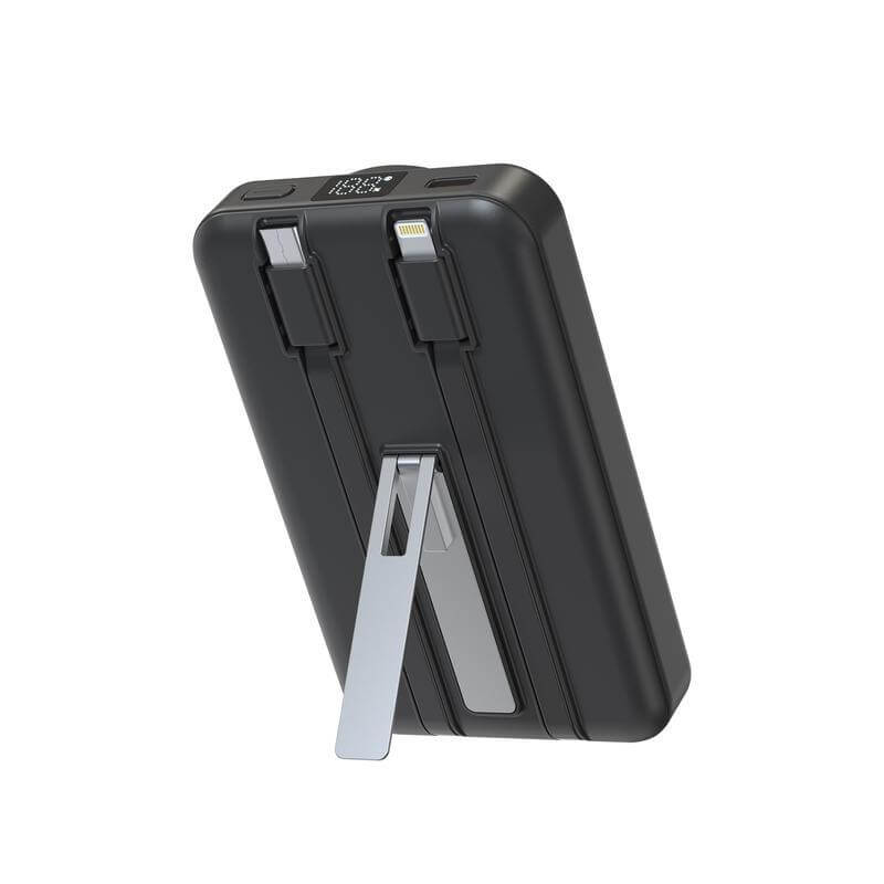 SOLANO - @memorii 10000mAh Mag Wireless Powerbank with Inbuilt Cables - الصورة 4