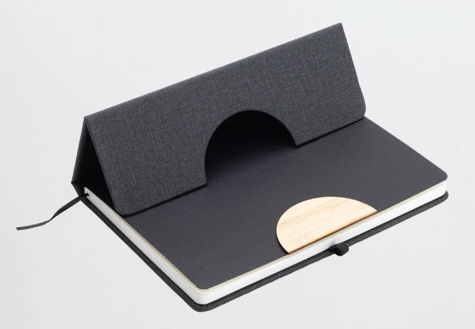 STADE-A5-Hard-Cover-Notebook-with-Folding-Phone-Stand