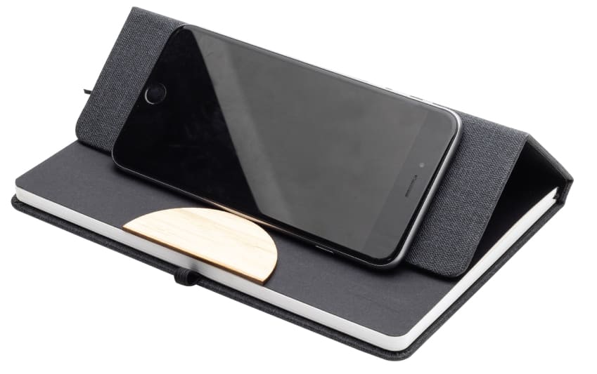 STADE-A5-Hard-Cover-Notebook-with-Folding-Phone-Stand