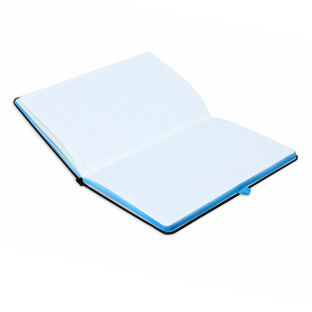 SUKH - SANTHOME A5 Hardcover Ruled Notebook Black-Blue - Image 4