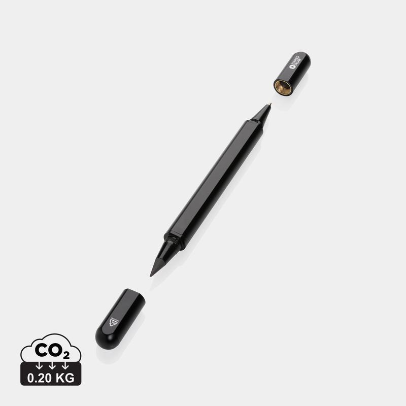 Swiss-Peak-Storm-RCS-Recycled-Aluminum-Dual-Tip-Pen-Black
